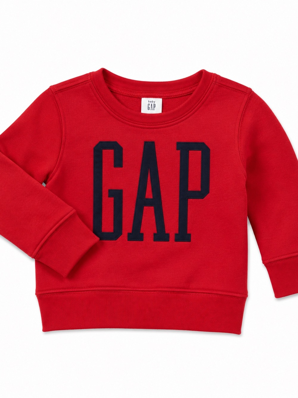 GAP Kids Bright Red Sweatshirt with Black Logo